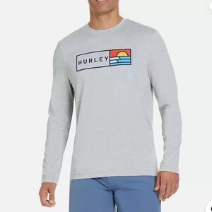NWOT Hurley Men's Sunny Side Hybrid Stretch UV T-Shirt